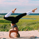 Womens Soft Comfortable Mesh Stretchy Workout Sportswear Tight Fit Yoga Running Cycling Leggings Pants White M