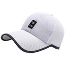 Men Women Fashionable Outdoor Sports Comfortable Wear Snapback Baseball Cap Outdoor Sports Mesh Hat White