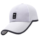Men Women Fashionable Outdoor Sports Comfortable Wear Snapback Baseball Cap Outdoor Sports Mesh Hat White