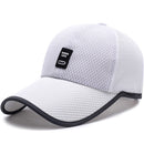 Men Women Fashionable Outdoor Sports Comfortable Wear Snapback Baseball Cap Outdoor Sports Mesh Hat White