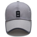 Men Women Fashionable Outdoor Sports Comfortable Wear Snapback Baseball Cap Outdoor Sports Mesh Hat Light Gray