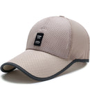 Men Women Fashionable Outdoor Sports Comfortable Wear Snapback Baseball Cap Outdoor Sports Mesh Hat Beige