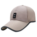 Men Women Fashionable Outdoor Sports Comfortable Wear Snapback Baseball Cap Outdoor Sports Mesh Hat Beige