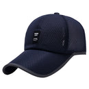 Men Women Fashionable Outdoor Sports Comfortable Wear Snapback Baseball Cap Outdoor Sports Mesh Hat Navy