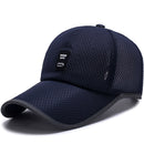 Men Women Fashionable Outdoor Sports Comfortable Wear Snapback Baseball Cap Outdoor Sports Mesh Hat Navy