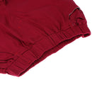Kids Boys Fashionable Adjustable Waistline Convenient Wear Capri Short Pants Casual Knee Cotton Pants Wine Red 150 Size