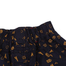Kids Boys Fashionable Adjustable Waistline Convenient Wear Capri Short Pants Casual Knee Cotton Pants Dark Blue 130 Size