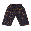 Kids Boys Fashionable Adjustable Waistline Convenient Wear Capri Short Pants Casual Knee Cotton Pants Dark Blue 130 Size