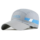 Men Women Fashionable Quick Dry Waterproof Flex Fit Baseball Outdoor Sports Hiking Camping Tennis Golfing Sun Cap Hat Gray
