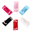 Baby Girls Photography Photo Props Turban Elastic Bow Knot Headband Headwear Hair Decor Accessories Pink