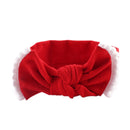 Baby Girls Photography Photo Props Turban Elastic Bow Knot Headband Headwear Hair Decor Accessories Red