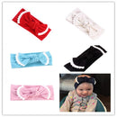 Baby Girls Photography Photo Props Turban Elastic Bow Knot Headband Headwear Hair Decor Accessories Red