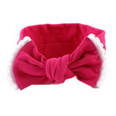 Baby Girls Photography Photo Props Turban Elastic Bow Knot Headband Headwear Hair Decor Accessories Rose