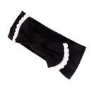 Baby Girls Photography Photo Props Turban Elastic Bow Knot Headband Headwear Hair Decor Accessories Black