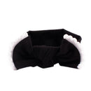 Baby Girls Photography Photo Props Turban Elastic Bow Knot Headband Headwear Hair Decor Accessories Black
