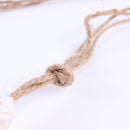 Rustic Flower Tie Back Headband Boho Newborn Girl Baby Beach Hairband