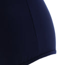 Women Girls Fashionable Comfortable Wear Off-Shoulder Short Sleeves Ruffled Romper Bodysuit Jumpsuit Dark Blue Size S