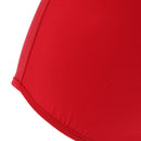Women Girls Fashionable Comfortable Wear Off-Shoulder Short Sleeves Ruffled Romper Bodysuit Jumpsuit Red Size XL