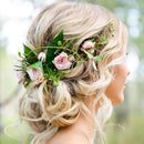 Women Girls Floral Pattern Charms Boho Headband Garland Festival Wedding Bridal Beach Hairband Hair Decor Accessory