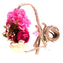 Women Girls Floral Pattern Charms Boho Headband Garland Festival Wedding Bridal Beach Hairband Hair Decor Accessory