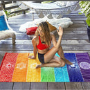 Quick Dry Tassels Boho Beach Towel Blanket Cover Ups Gym Yoga Mat 68x150cm