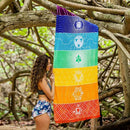 Quick Dry Tassels Boho Beach Towel Blanket Cover Ups Gym Yoga Mat 68x150cm