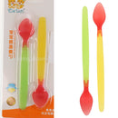 Baby Pacifier Supplies Feeding Spoon Temperature Sensing Utensils Kids Tableware 2Pack