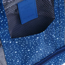 Girls Waterproof Wet Clothes Beach Bag Tote Diaper Gym HandBag Tote with Shoes Compartment Blue