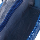 Girls Waterproof Wet Clothes Beach Bag Tote Diaper Gym HandBag Tote with Shoes Compartment Blue