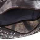Womens Floral Waterproof Dry and Wet Clothes Beach Bag Tote Diaper Gym HandBag Tote Brown