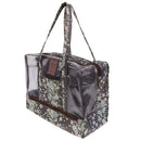 Womens Floral Waterproof Dry and Wet Clothes Beach Bag Tote Diaper Gym HandBag Tote Brown