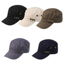 Men Women Fashionable Comfortable Cotton Flat Caps For Camping Hiking Fishing Climbing M Black