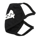 Motorcycle Face Mouth Masks Unisex Anime Printed Kpop Mask Crooked Teeth