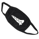 Motorcycle Face Mouth Masks Unisex Anime Printed Kpop Mask Crooked Teeth