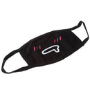 Unisex Antidust Mask Muffle Mask Cute kaomoji Emoticon Mouth Mask Shy Slobber