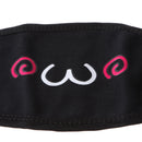 Unisex Antidust Mask Muffle Mask Cute kaomoji Emoticon Mouth Mask Dizzy Mouth