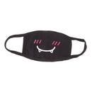 Unisex Antidust Mask Muffle Mask Cute kaomoji Emoticon Mouth Mask Shy Teeth
