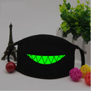 Unisex Antidust Mask Muffle Mask Cute kaomoji Emoticon Mouth Mask Wide Teeth