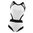 Women Fashionable Soft Comfortable Padded Halter High Neck Backless Swimsuit Swimwear Summer Beachwear Party Vacation Clothing Accessory White XL