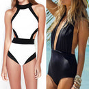 Women Fashionable Smooth Ultra Soft Padding Backless Swimwear Summer Beachwear Party Vacation Clothing Accessory S Black