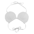 Women Fashionable Soft Comfortable Mermaid Bra Push Up Swimsuit Swimwear Summer Beachwear Party Vacation Clothing Accessory White L