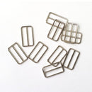 10 Pieces Mental Buckle for Belt Handbag Strap Keeper Thick Line