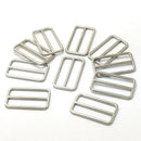 10 Pieces Mental Buckle for Belt Handbag Strap Keeper Thick Line