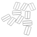 10 Pieces Mental Buckle for Belt Handbag Strap Keeper Thick Line