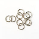 10 Pieces Mental Buckle for Bag Strap Keeper O Ring 0.59inch Inner Diameter