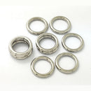 10 Pieces Mental Buckle for Bag Strap Keeper O Ring 0.59inch Inner Diameter