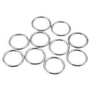 10 Pieces Mental Buckle for Bag Strap Keeper O Ring 0.59inch Inner Diameter
