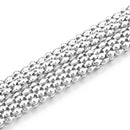 Silver Hollow Corn Waist Chain Shiny Waist Belt for Women
