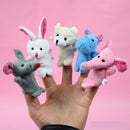 10ps Finger Puppet Cloth Plush Doll Baby Educational Hand Cartoon Animal Toy