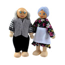6Pcs Baby Children Wooden Puppet Family Doll Finger Playing Educational Toys